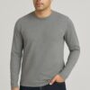 Calvin Klein Long-Sleeved Blue Cotton T-Shirt