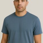 Calvin Klein Short-Sleeved Blue Cotton T-Shirt